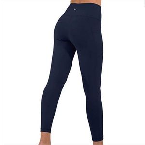 YOGALICIOUS navy blue full length leggings